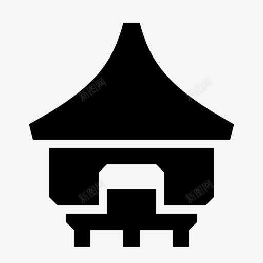 印尼传统民居建筑房屋svg_新图网 https://ixintu.com 印尼 传统 民居 建筑 房屋 房产建筑 坚固