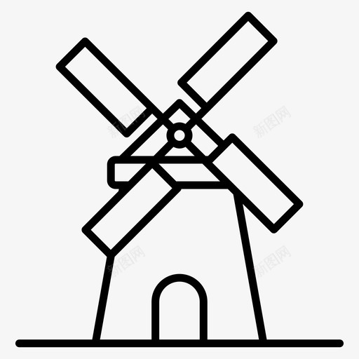 古代风车农场能源自然能源svg_新图网 https://ixintu.com 古代 风车 能源 农业 农场 自然 涡轮机 风能 园艺 概述 矢量