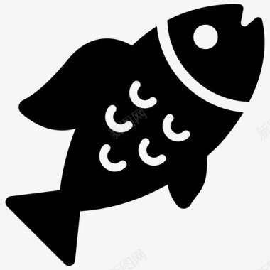 鱼水生动物食物图标