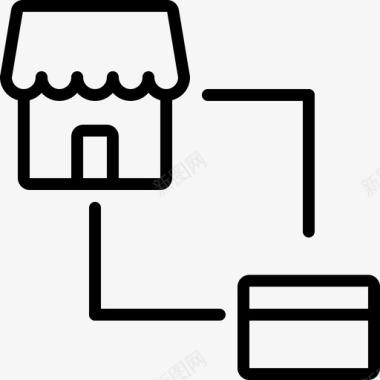 支付在线购物电子商务市场图标