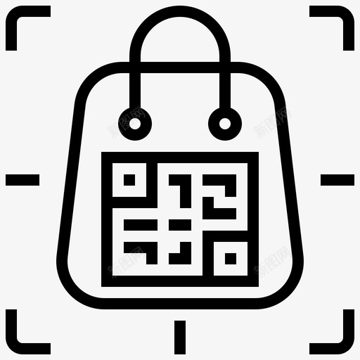 二维码链接购物svg_新图网 https://ixintu.com 二维 链接 购物 标签 电子商务