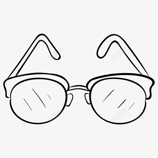 眼镜向量眼镜时尚概念svg_新图网 https://ixintu.com 眼镜 向量 时尚 概念 护目镜 复古 购物 电子商务 轮廓 图标