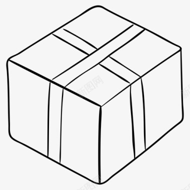 纸板纸箱包装盒图标