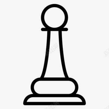 战略象棋数字营销图标