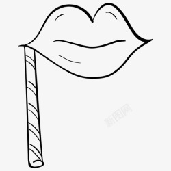 假期嘉年华唇形道具嘉年华面具面具高清图片
