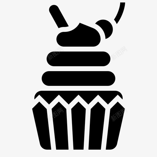 纸杯蛋糕面包房美味svg_新图网 https://ixintu.com 纸杯 蛋糕 面包房 美味 沙漠 甜点 生日 派对