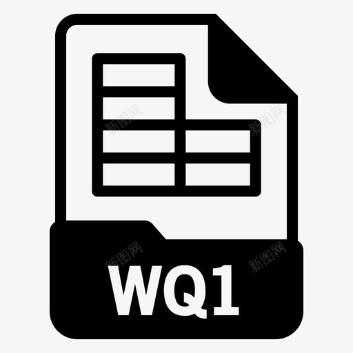 wq1文档扩展名svg_新图网 https://ixintu.com 文件 格式 文档 扩展名 电子 电子表 表格