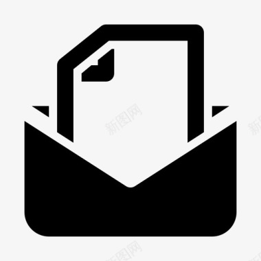 阅读电子邮件信封信件图标