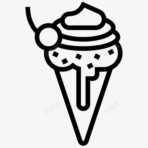 冰淇淋甜品请客svg_新图网 https://ixintu.com 冰淇淋 甜品 请客 生日 派对