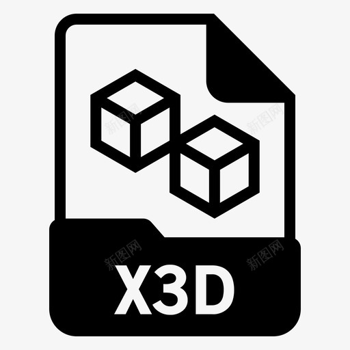 x3d文档文件svg_新图网 https://ixintu.com 格式 文件 文档 三维 图形