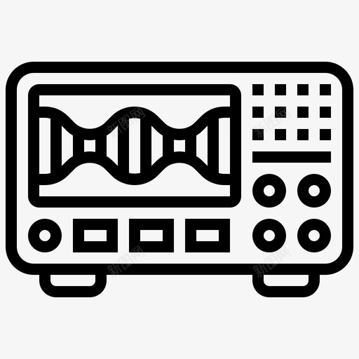 示波器显示器电气svg_新图网 https://ixintu.com 示波器 显示器 电气 实验室 波形 电子 测量