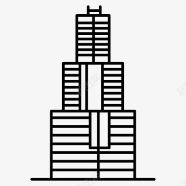 威利斯大厦美国纪念碑最高建筑图标