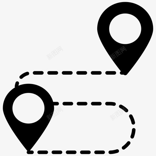 路线定位销位置指针svg_新图网 https://ixintu.com 路线 定位 位置 指针 路线图 行驶 距离 地图 导航 图示 图标
