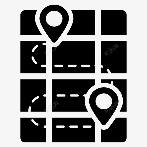 地图导航定位销位置指针svg_新图网 https://ixintu.com 地图 导航 定位 位置 指针 路线图 路线 旅行 距离 字形 图标