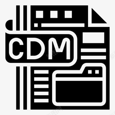 cdm文件计算机文档图标