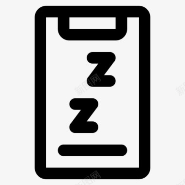 睡眠电话卧室午睡图标