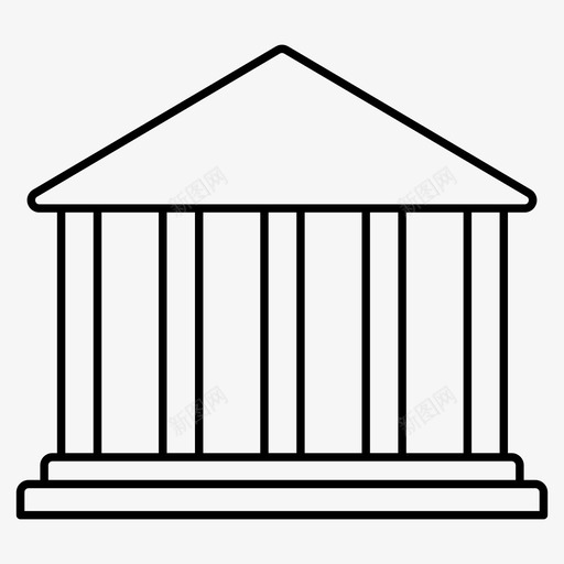 万神殿古罗马罗马纪念碑svg_新图网 https://ixintu.com 罗马 万神殿 神殿 纪念碑 神庙 地标 一组 标线 矢量 矢量图 图标