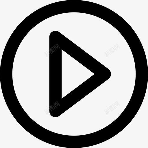 播放按钮基本ui用户界面svg_新图网 https://ixintu.com 播放 按钮 基本 用户界面 工具包 元素