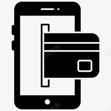 卡支付数字支付电子商务图标