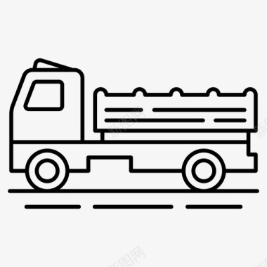 卡车送货运输装载机图标