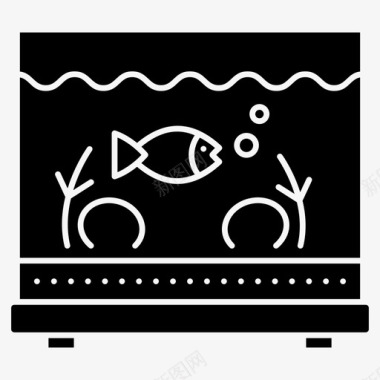 水族馆鱼水族馆鱼缸图标
