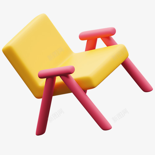 椅子3D卡通图标图png免抠素材_新图网 https://ixintu.com 椅子 卡通 图标 标图