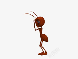 红蚂蚁蚂蚁昆虫红蚂蚁滑稽搞笑漫画未完成数字艺术隔离孤立高清图片