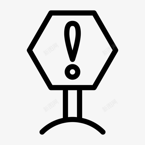 警告标志警告标牌svg_新图网 https://ixintu.com 警告 标志 标牌 危险 施工