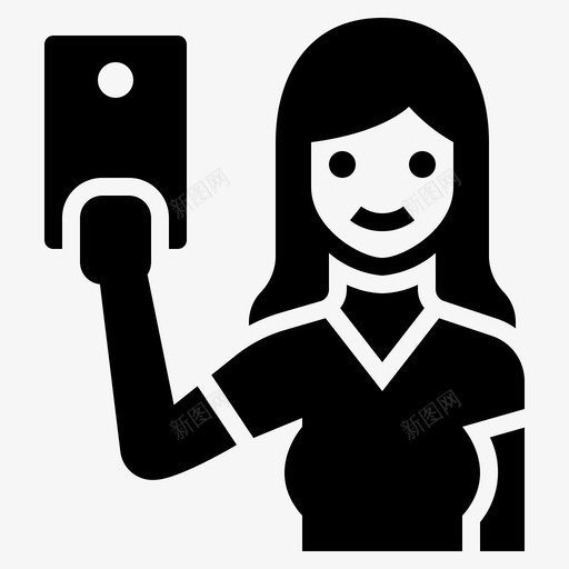自拍活动生活方式svg_新图网 https://ixintu.com 活动 女性 自拍 生活方式 智能 手机 字形