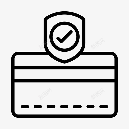 安全信用卡支付保护svg_新图网 https://ixintu.com 安全 信用卡 支付 保护 购物 电子商务 字形