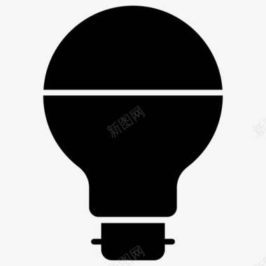 led灯泡创意创新图标