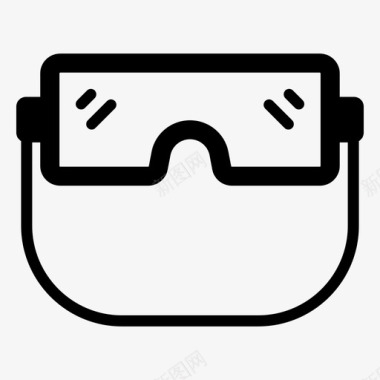安全眼镜护目镜技术护目镜图标