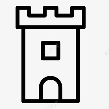 城堡游戏建筑设计图标