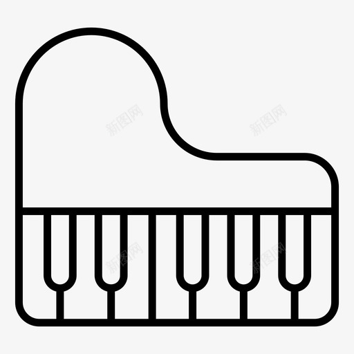 钢琴电子乐器键盘合成器svg_新图网 https://ixintu.com 乐器 合成器 向量 图标 多媒体 电子 钢琴 钢琴logo 键盘 音乐