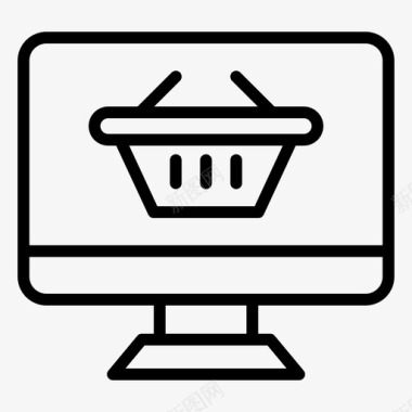 电子商店网上购物电子商务图标