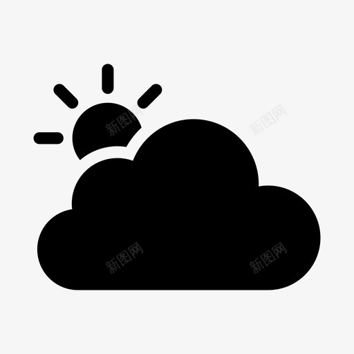 太阳云气候天气预报svg_新图网 https://ixintu.com 太阳 云气 气候 天气预报 天气 酒店 旅游线路 字形