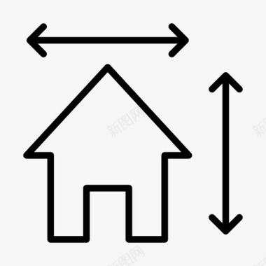 房屋建造蓝图住宅图标
