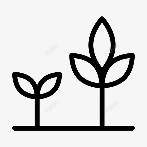 生长植物绿色叶子svg_新图网 https://ixintu.com 生长 植物 绿色 叶子 自然 生物 字形