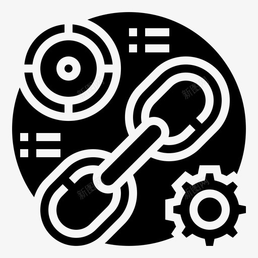 反向链接链连接svg_新图网 https://ixintu.com 链接 反向 连接 目标 数字 营销