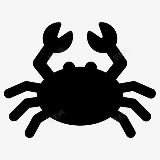 螃蟹海蟹海鲜svg_新图网 https://ixintu.com 螃蟹 海鲜 海蟹