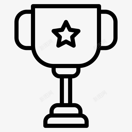 奖杯冠军奖章svg_新图网 https://ixintu.com 奖杯 冠军 奖章 奖励 赢家 创业