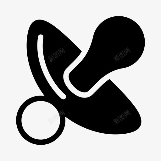 乳头婴儿孩子svg_新图网 https://ixintu.com 婴儿 奶嘴 乳头 孩子 玩具 字形