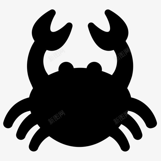 螃蟹动物海蟹svg_新图网 https://ixintu.com 螃蟹 动物 海蟹 海鲜