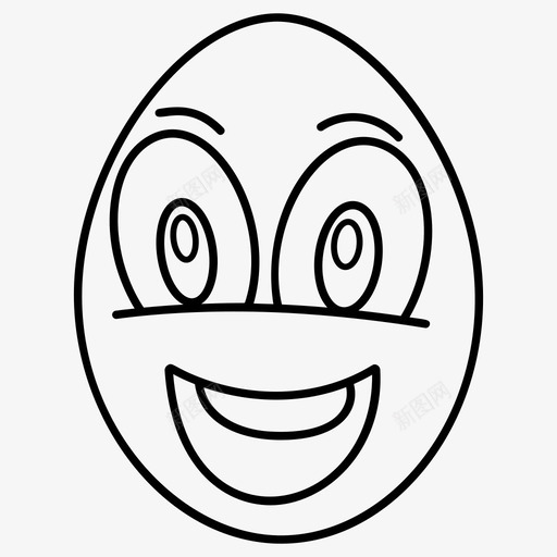 笑脸蛋装饰蛋复活节彩蛋svg_新图网 https://ixintu.com 笑脸 脸蛋 复活节 彩蛋 装饰 可食用 蛋壳 向量 图标