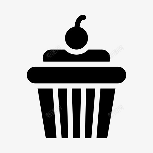 纸杯蛋糕松饼馅饼svg_新图网 https://ixintu.com 纸杯 蛋糕 松饼 馅饼 甜食 美味 巧克力 甜点 点线 字形