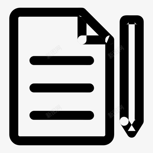 写作文件纸svg_新图网 https://ixintu.com 写作 写作文 文件 铅笔 最流 行的