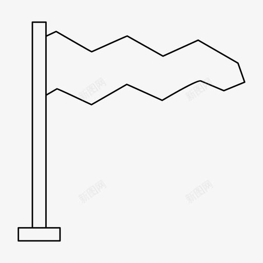 旗帜旗杆胜利svg_新图网 https://ixintu.com 旗帜 旗杆 胜利 挥舞 细线