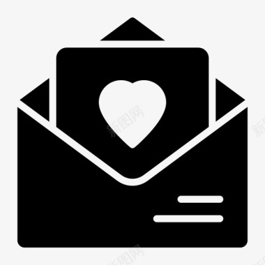 爱情电子邮件心信图标