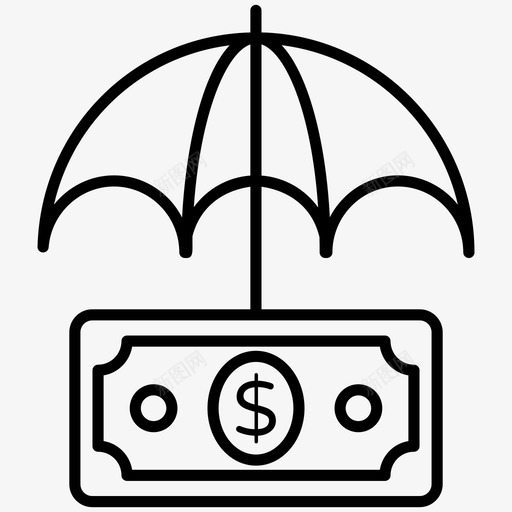 商业保险资产保护金融安全svg_新图网 https://ixintu.com 商业保险 保护 金融 货币 资产 保护金 安全 保险 商业 轮廓 向量