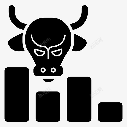 牛市一套商业和金融坚实的图标svg_新图网 https://ixintu.com 牛市 一套 商业 金融 坚实 图标